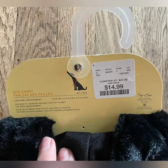 Bee Costume for Dogs - Black and Yellow - Picture 2 of 4